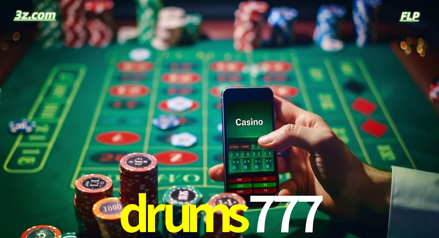 Cassino online móvel drums777 com apostas em roleta e fichas de pôquer