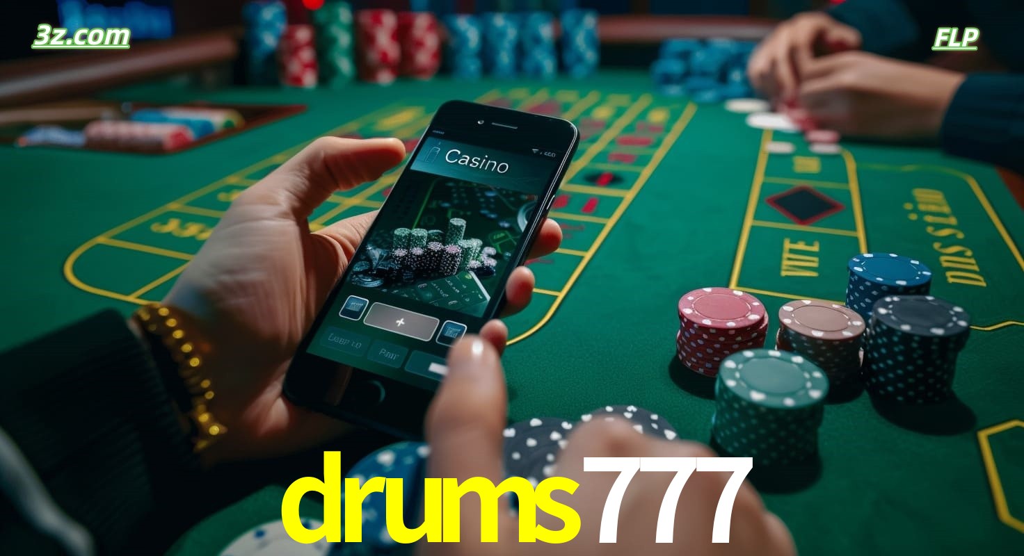 Cassino online drums777 no Brasil com jogos de mesa e apostas pelo celular
