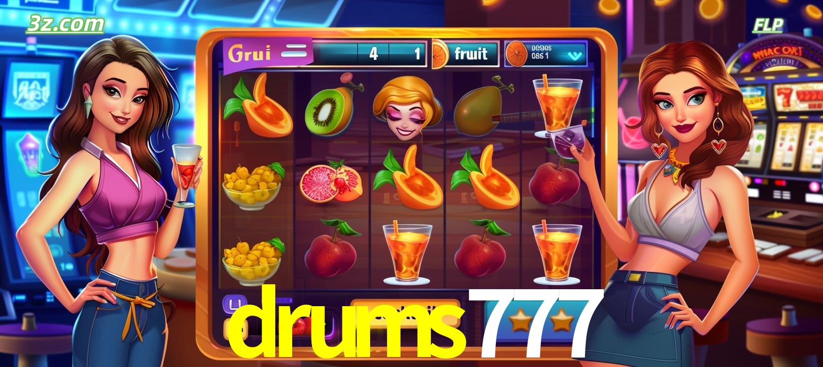 drums777 cassino online com caça-níqueis de frutas e coquetéis coloridos
