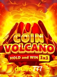 Cassino online drums777 apresenta Coin Volcano com recurso Hold and Win
