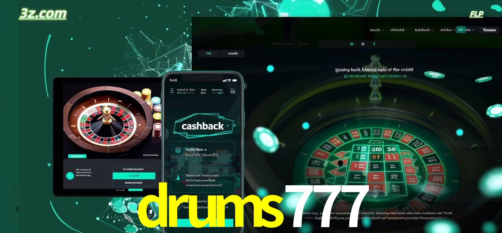 Jogue roleta em dispositivos móveis e desktop com drums777